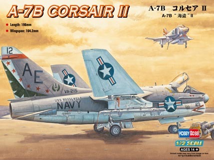 HB87202 HobbyBoss 1/72 A-7B CORSAIR II Plastic Model Kit [87202]