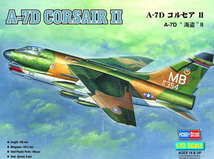 HB87203 HobbyBoss 1/72 A-7D Corsair II Plastic Model Kit [87203] HobbyBoss