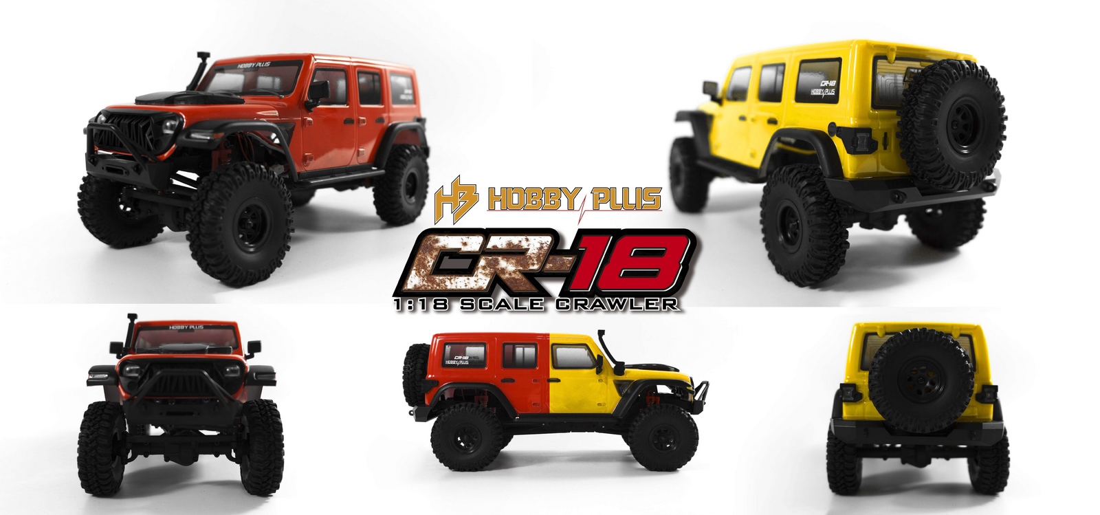 HBP18-240123 Hobby Plus 1/18 Kratos RTR Scale Crawler (Red) Hobby Plus