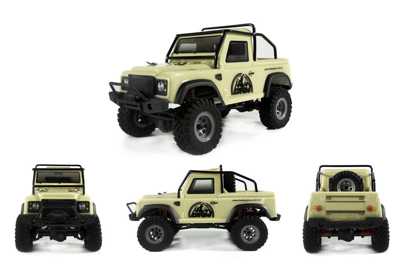 HBP24-240131 Hobby Plus 1/24 Defender RTR Scale Crawler (Light Yellow)