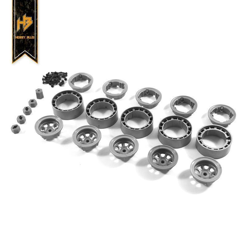HBP240017 Hobby Plus Internal Bead Lock Wheel Set (Grey) Hobby Plus