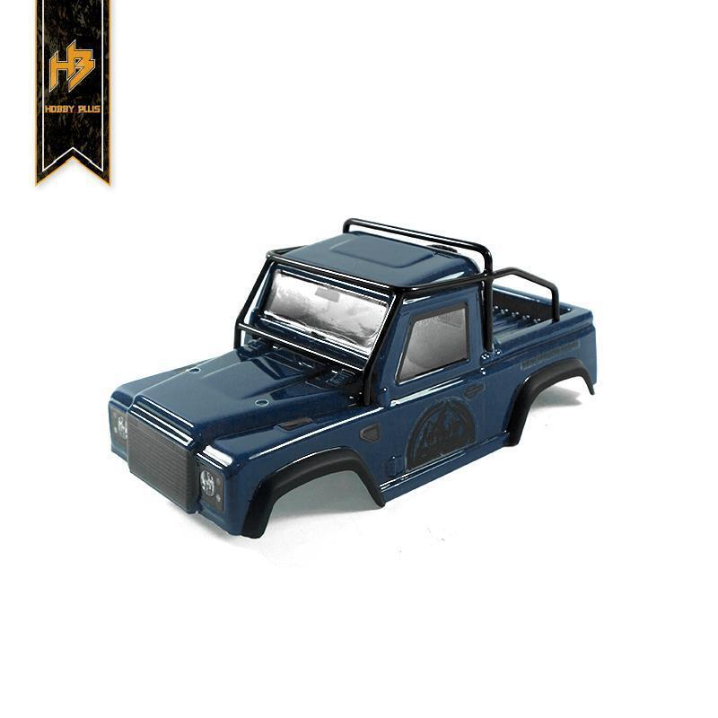 HBP240135 Hobby Plus Defender Lexan Body + Roll Cage (Blue) Hobby Plus