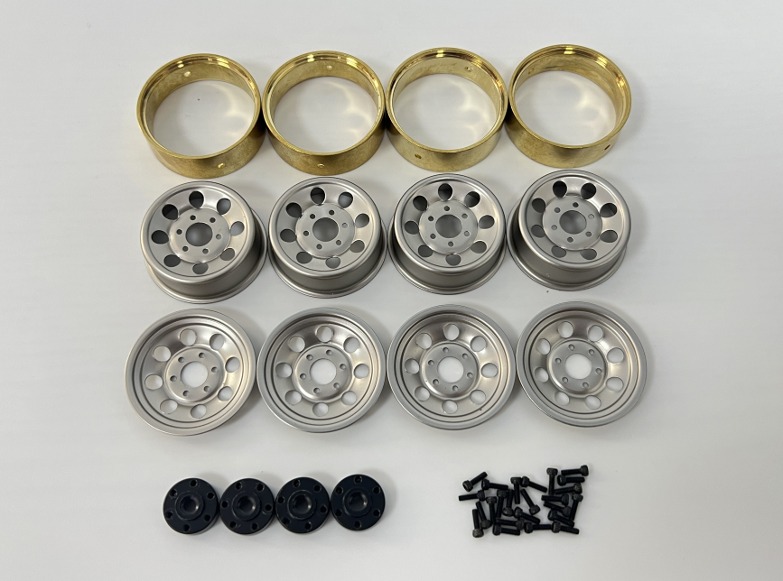HBP240292 HobbyPlus HobbyPlus 1.2 Steelie Bead Lock Wheel (Silver) Hobby Plus