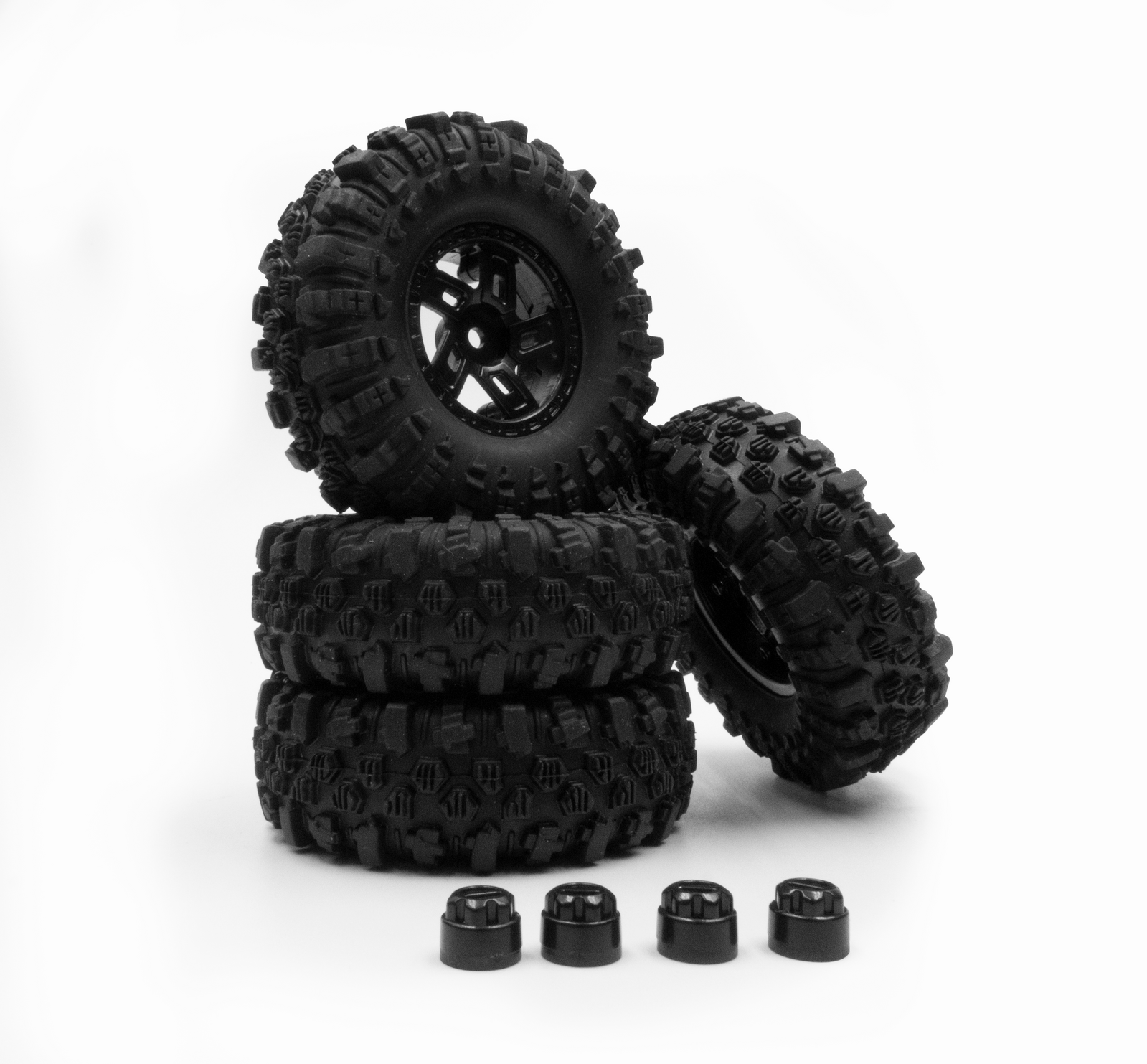 HBP240370 HobbyPlus 1.2inch Mudder-XL Tire Set (68mm) Hobby Plus