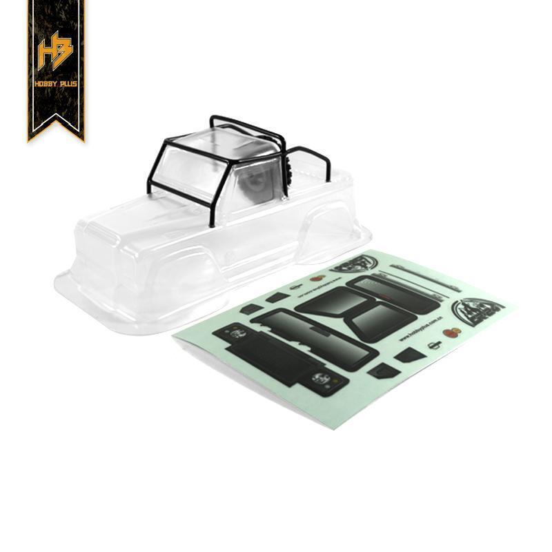 HBP605008 Hobby Plus Defender Body + Roll Cage (CLear Lexan) Hobby Plus