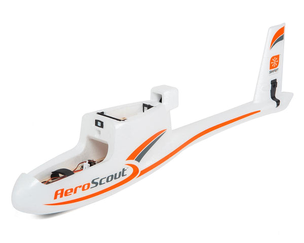 HBZ3801 Hobbyzone Fuselage with Elevator and Rudder Servos, AeroScout