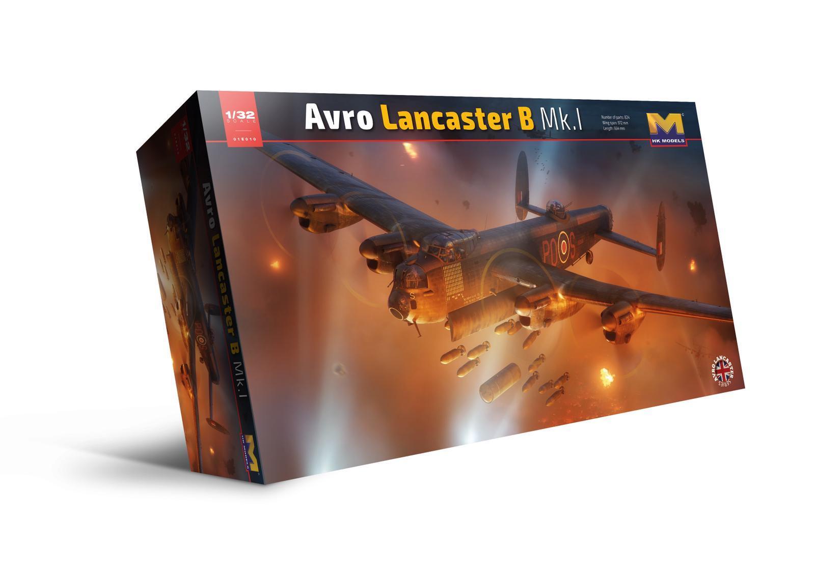 Hong Kong Models 1/32 Lancaster MK I/III *Aus Decals* Plastic Model Kit