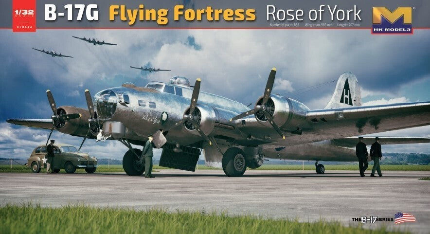 Hong Kong Models 1/32 B-17G Flying Fortress "Rose of York" Plastic Model Kit