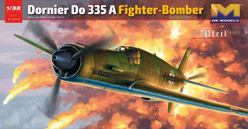 Hong Kong Models 1/32 Do335A Fighter Bomber Plastic Model Kit