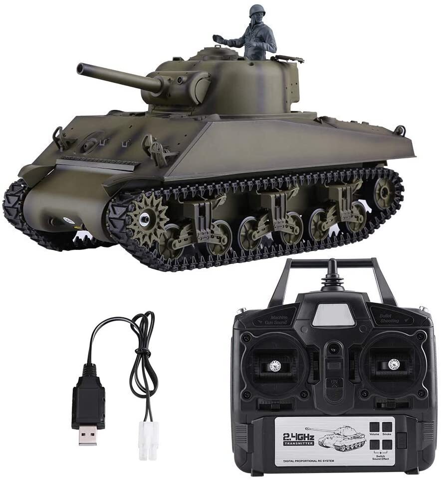 HL-3898-1 Heng Long 1/16 USA M4A3 Sherman RC Main Battle Tank Heng Long