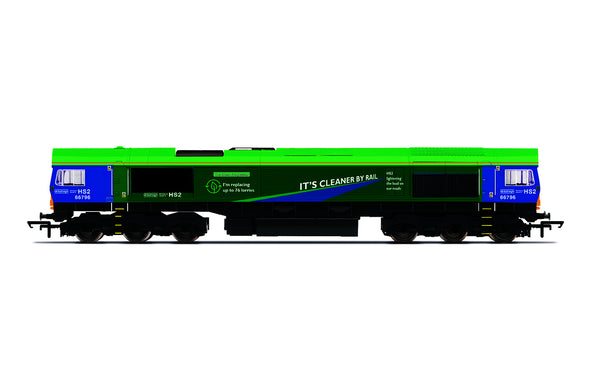 R30151 HORNBY GBRF HS2 CLASS 66 CO-CO 66796 THE GREEN PROGRESSOR - ERA 11