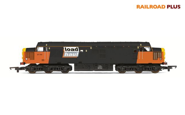 R30188 HORNBY RAILROAD PLUS LOADHAUL CLASS 37 CO-CO 37710 - ERA 8