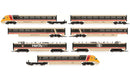 R30229 HORNBY BR CLASS 370 ADVANCED PASSENGER TRAIN SETS 370001 AND 370002 7 CAR TRAIN PACK - ERA 7 Hornby
