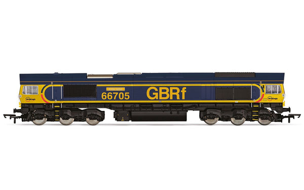 R30334 HORNBY GBRF, CLASS 66, CO-CO, 66705 GOLDEN JUBILEE - ERA 9