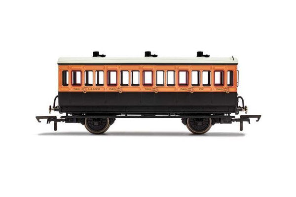 R40062 HORNBY LSWR 4 WHEEL COACH 3RD CLASS 302 - ERA 2