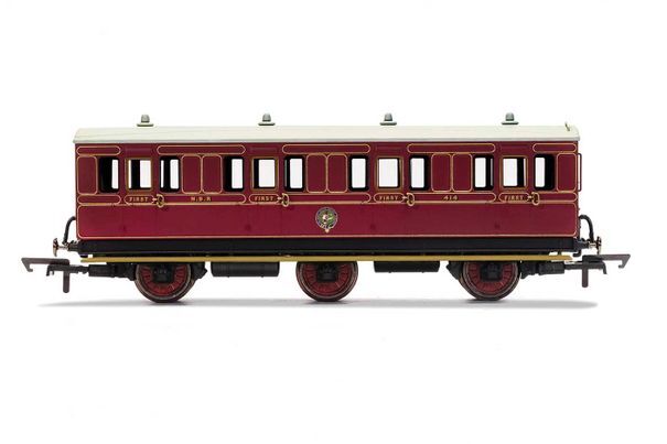 R40089 HORNBY NBR, 6 WHEEL COACH, 1ST CLASS, 414 - ERA 2