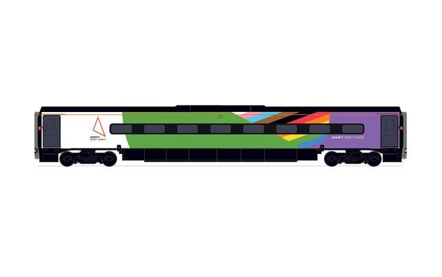 R40198 HORNBY AVANTI WEST COAST PENDOLINO MOTOR FIRST (MF) PRIDE LIVERY - ERA 11