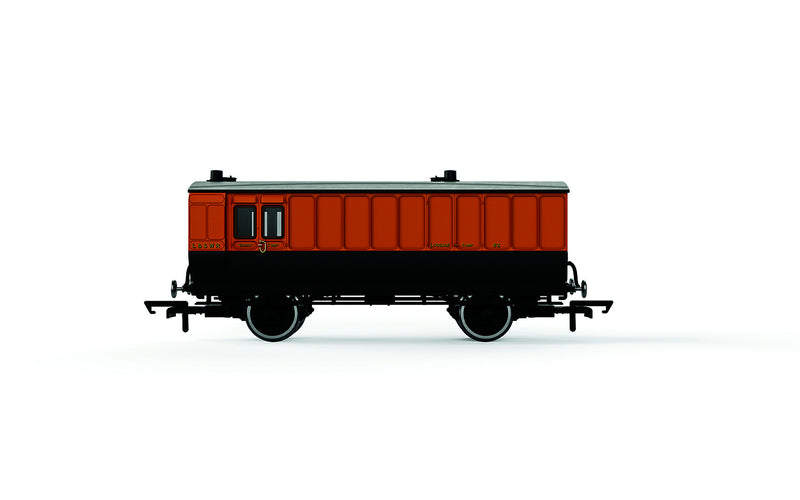 R40295 HORNBY LSWR 4 WHEEL COACH PASSENGER BRAKE 82 - ERA 2