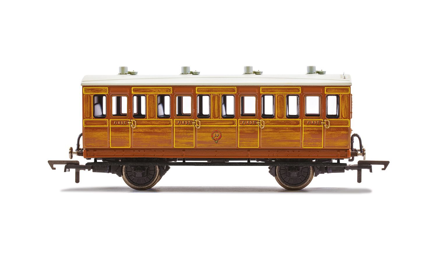 R40414 HORNBY IOW CR, 4 WHEEL COACH (4 DOOR), 1ST CLASS - ERA 2 Hornby