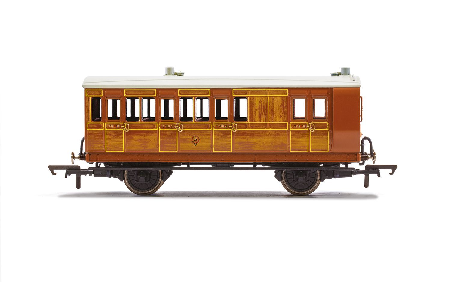 R40416 HORNBY IOW CR, 4 WHEEL COACH, BRAKE THIRD - ERA 2 Hornby