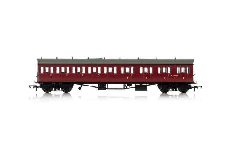 R4879A HORNBY BR COLLETT 57 BOW ENDED E131 NINE COMPARTMENT COMPOSITE (RIGHT HAND) W6242W - ERA 4