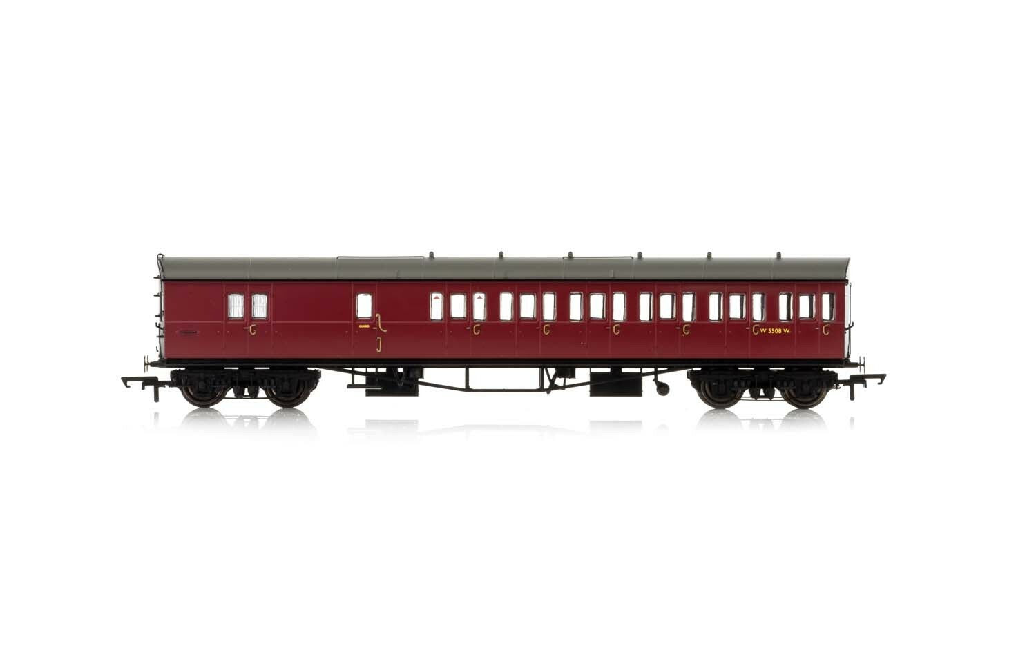 R4881A HORNBY BR COLLETT 57 BOW ENDED D98 SIX COMPARTMENT BRAKE THIRD (RIGHT HAND) W4951W - ERA 4 Hornby