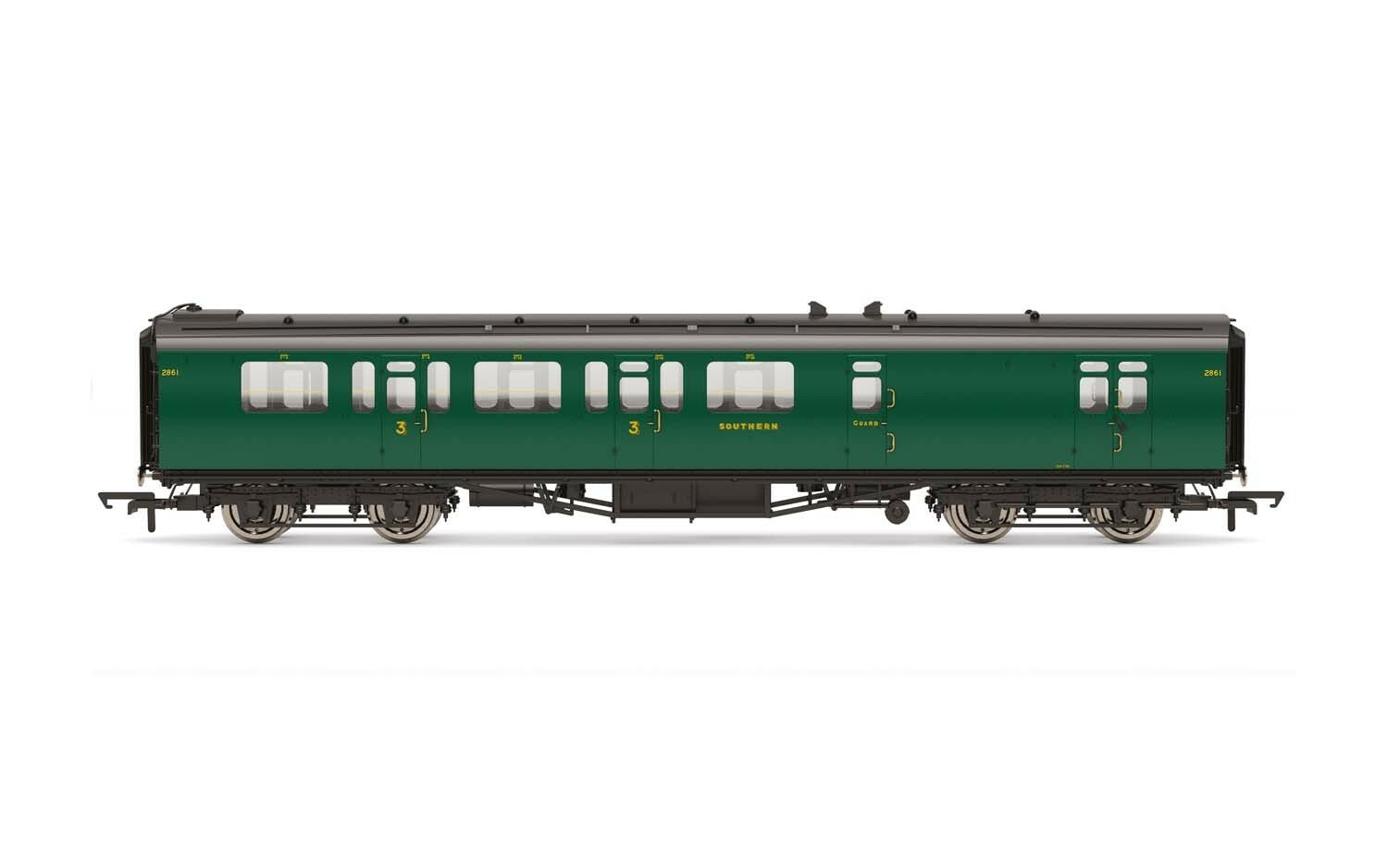 R4884B HORNBY SR BULLEID 59 CORRIDOR BRAKE THIRD 2861 - ERA 3 Hornby