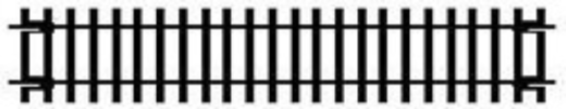 R600 HORNBY STRAIGHT TRACK 168MM Hornby