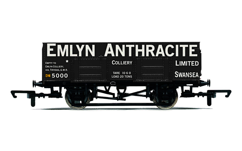 R60111 HORNBY 21T COAL WAGON EMLYN ANTHRACITE - ERA 3