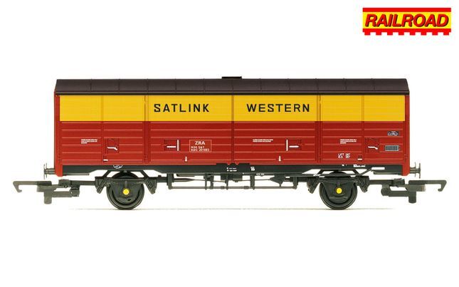 R60229 HORNBY RAILROAD SATLINK WESTERN 45T ZRA CLOSED VAN KDC201003 - ERA 8