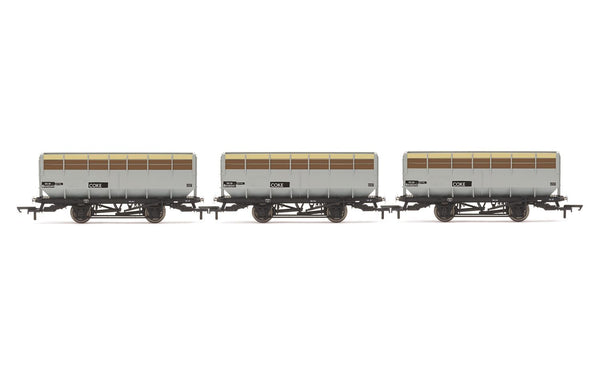 R60255 HORNBY BR COKE HOPPER WAGON TRIPLE PACK