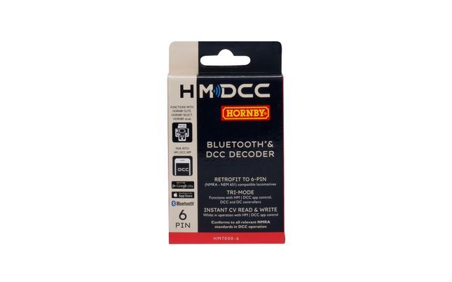 R7321 HORNBY HM7000-6: BLUETOOTH & DCC DECODER (6-PIN) Hornby