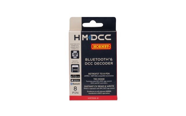 R7335 HORNBY HM7000-8: BLUETOOTH & DCC DECODER (8-PIN) Hornby
