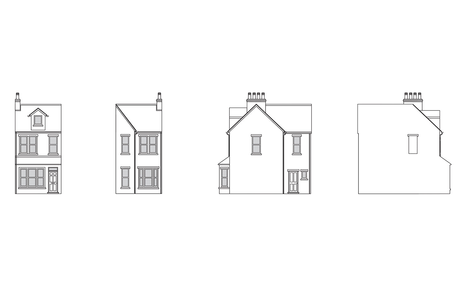R7350 HORNBY VICTORIAN END OF TERRACE HOUSE LEFT END Hornby