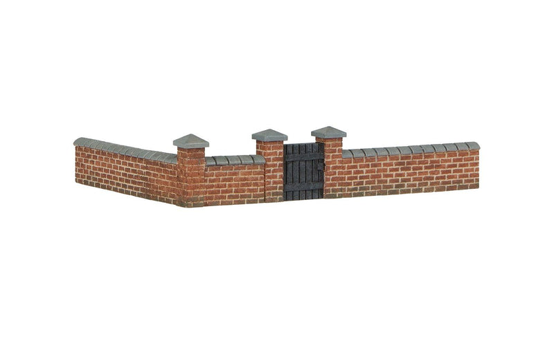 R7354 HORNBY FRONT AND LEFT HAND VICTORIAN TERRACE HOUSE GARDEN WALL