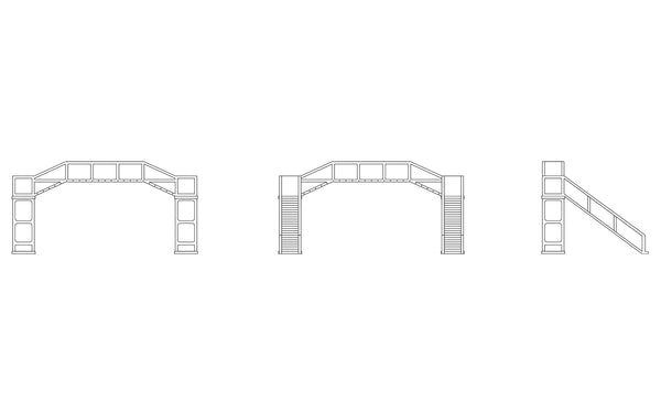 R7366 HORNBY SOUTH EASTERN RAILWAY FOOTBRIDGE