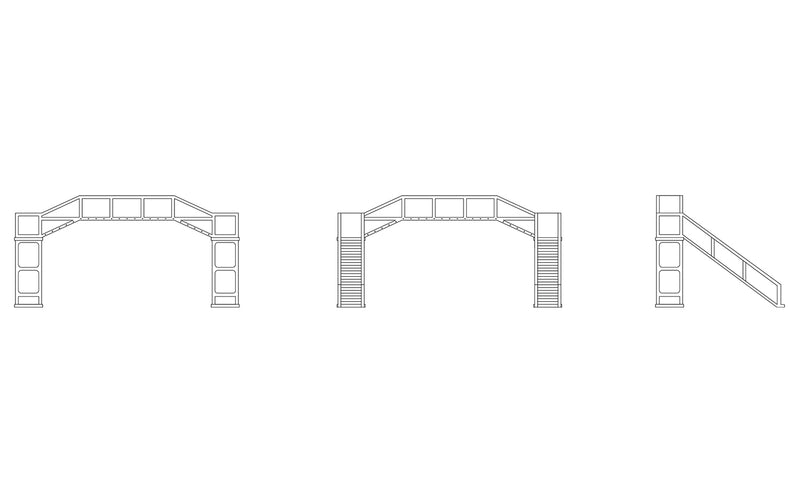 R7366 HORNBY SOUTH EASTERN RAILWAY FOOTBRIDGE