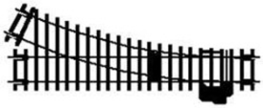 R8073 HORNBY RIGHT HAND POINT Hornby