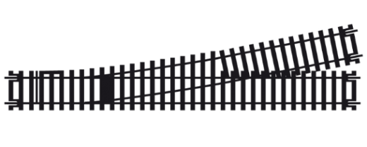 R8077 HORNBY L/H EXPRESS POINT Hornby