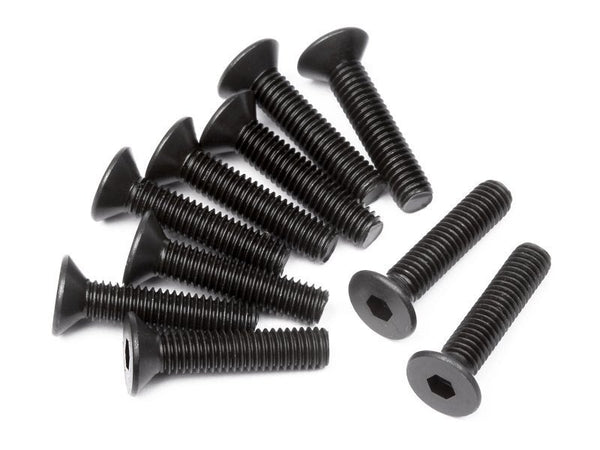 HPI-100556 HPI Flat Head Screw M3x14mm (Hex Socket/10pcs) [100556]