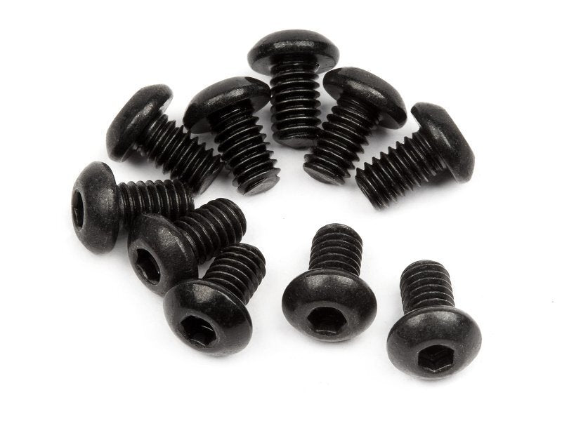 HPI-100864 HPI Button Head Screw M2.5X4mm (Hex Socket/10Pcs) [100864]