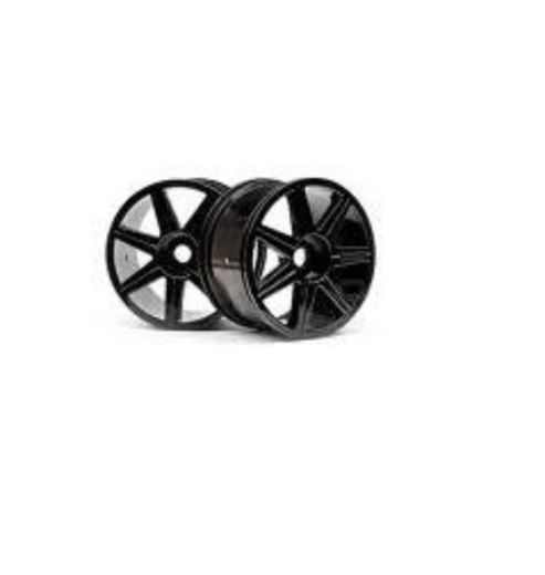 HPI-101156 HPI 7 Spoke Black Chrome Trophy Truggy Wheel [101156]