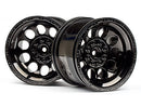 HPI-101252 HPI Bullet St Wheels Black Chrome (Pr) [101252] HPI