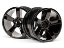 HPI-101309 HPI Bullet Mt Wheels Black Chrome (Pr) [101309] HPI