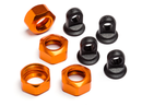 HPI-101752 HPI Shock Caps For 101090, 101091 And 101185 Trophy Series 4Pcs (Orange) [101752] HPI