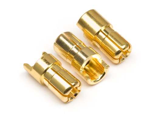 HPI-101952 HPI Male Gold Connectors (6.0mm Dia) (3 Pcs) [101952]