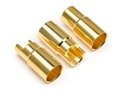 HPI-101953 HPI Female Gold Connectors (6.0mm Dia) (3 Pcs) [101953]