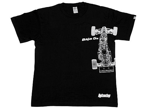 HPI-102045 HPI 102045 RACING BAJA 5B T-SHIRT (BLACK/YOUTH SMALL) HPI