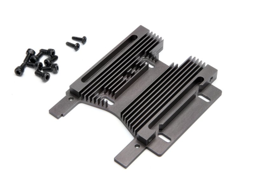 HPI-102359 HPI HD Heatsink Motor Plate 10mm (7075S/Gray) [102359]