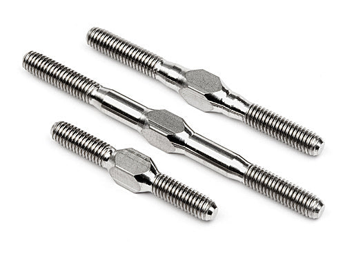 HPI-102456 HPI 102456 TITANIUM TURNBUCKLE SET (SILVER/CYBER10B) HPI